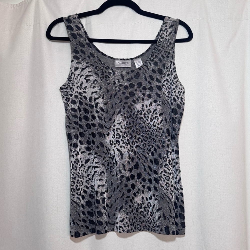 Vintage Chico’s Y2K Leopard Print Tank